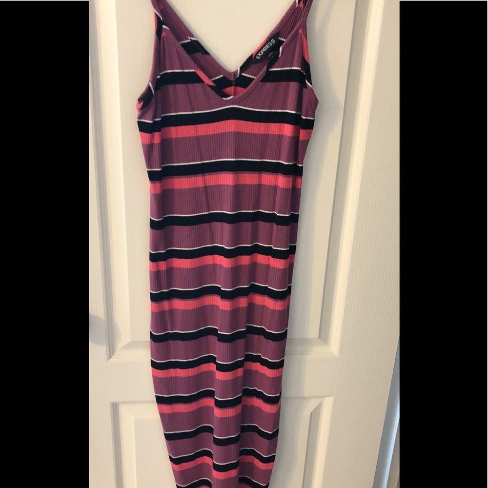 Express Striped Midi Dress